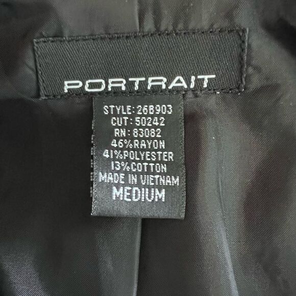 Portrait Tapestry Long Button Up Jacket Size M - Picture 4 of 4